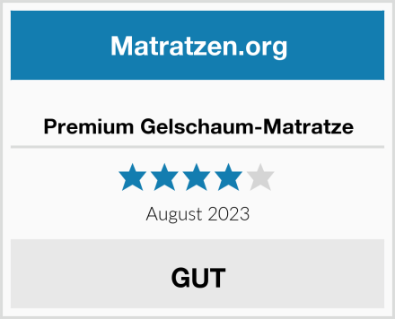 Premium Gelschaum-Matratze Test