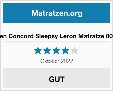  Matratzen Concord Sleepsy Leron Matratze 80x200 cm Test