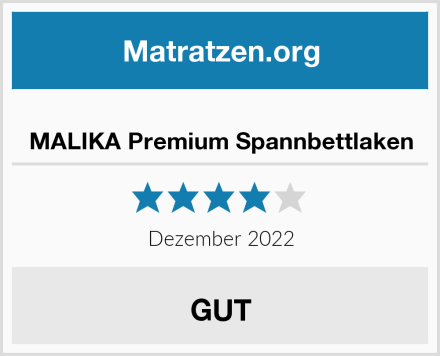  MALIKA Premium Spannbettlaken Test