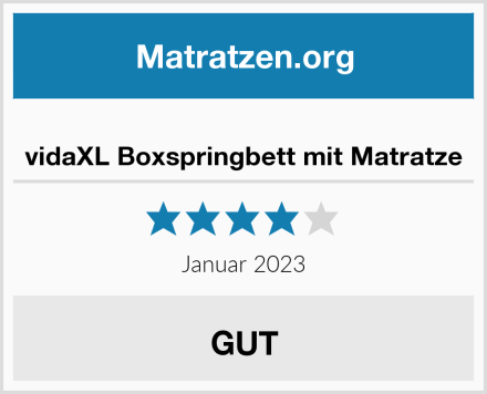  vidaXL Boxspringbett mit Matratze Test