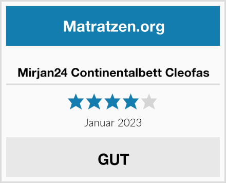  Mirjan24 Continentalbett Cleofas Test