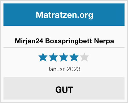  Mirjan24 Boxspringbett Nerpa Test