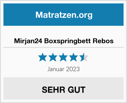  Mirjan24 Boxspringbett Rebos Test