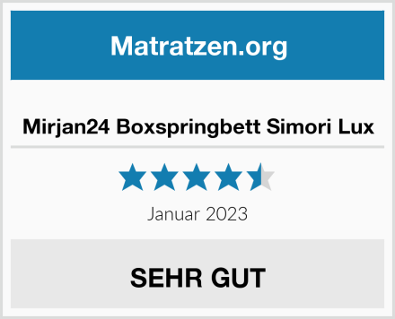  Mirjan24 Boxspringbett Simori Lux Test