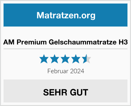  AM Premium Gelschaummatratze H3 Test