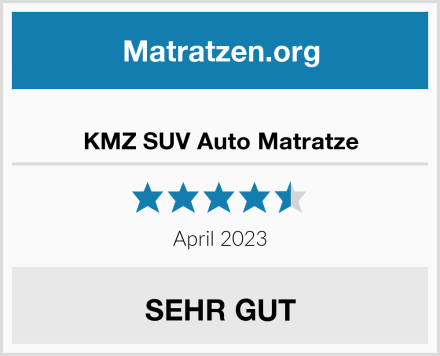  KMZ SUV Auto Matratze Test