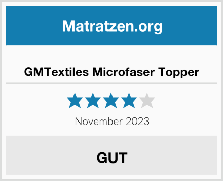  GMTextiles Microfaser Topper Test