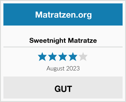  Sweetnight Matratze Test