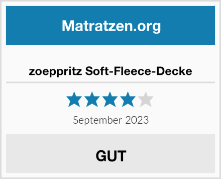  zoeppritz Soft-Fleece-Decke Test
