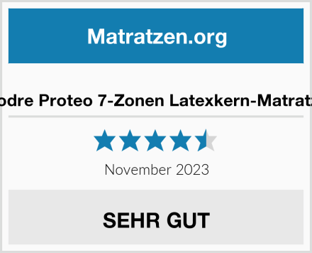 Godre Proteo 7-Zonen Latexkern-Matratze Test