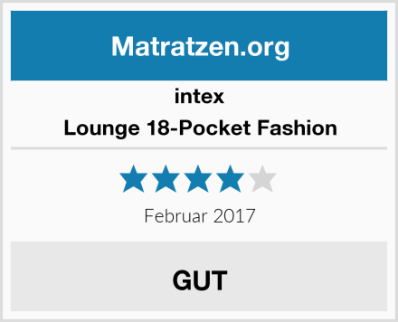 intex Lounge 18-Pocket Fashion Test