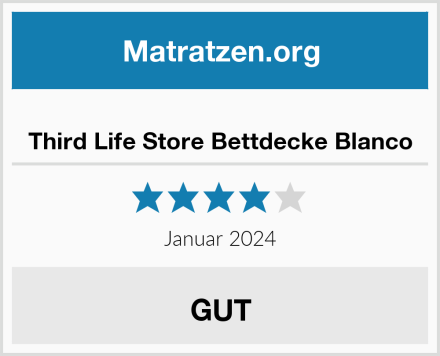  Third Life Store Bettdecke Blanco Test