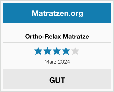  Ortho-Relax Matratze Test