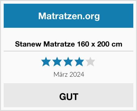  Stanew Matratze 160 x 200 cm Test