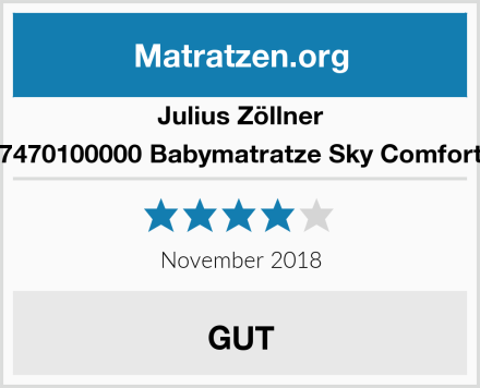 Julius Zöllner 7470100000 Babymatratze Sky Comfort Test