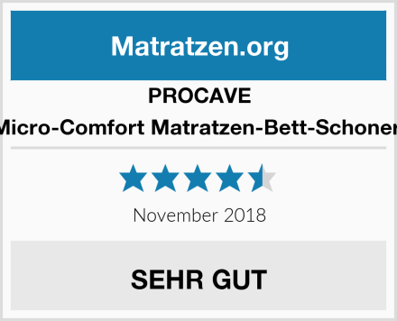 PROCAVE Micro-Comfort Matratzen-Bett-Schoner  Test