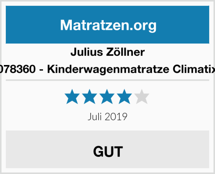 Julius Zöllner 1600078360 - Kinderwagenmatratze Climatix Plus Test