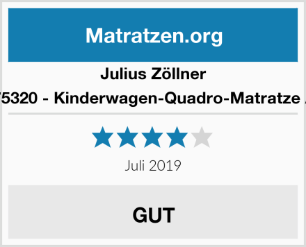 Julius Zöllner 1840075320 - Kinderwagen-Quadro-Matratze Allegro Test
