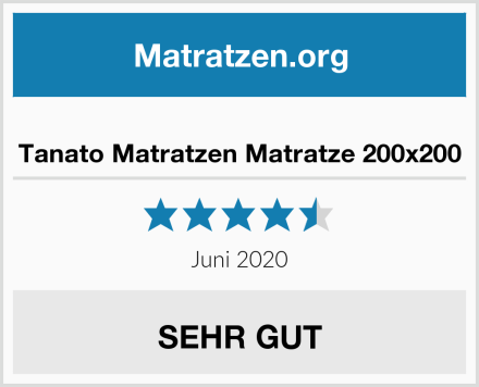  Tanato Matratzen Matratze 200x200 Test
