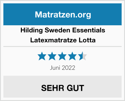 Hilding Sweden Essentials Latexmatratze Lotta Test