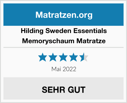 Hilding Sweden Essentials Memoryschaum Matratze Test