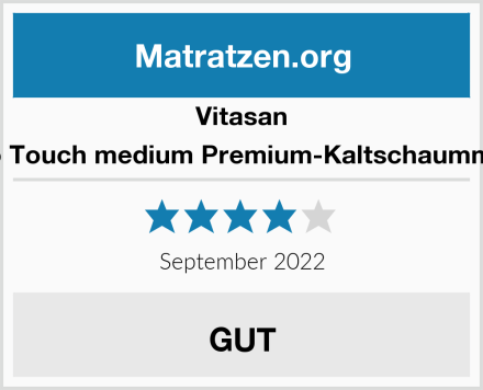 Vitasan Gel Duo Touch medium Premium-Kaltschaummatratze Test