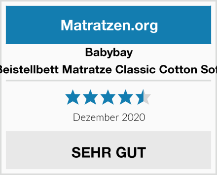 Babybay Beistellbett Matratze Classic Cotton Soft Test