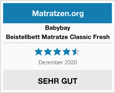 Babybay Beistellbett Matratze Classic Fresh Test