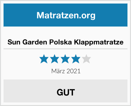  Sun Garden Polska Klappmatratze Test