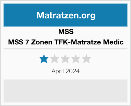 MSS MSS 7 Zonen TFK-Matratze Medic Test