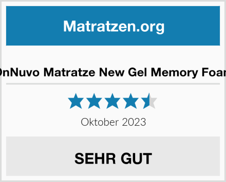  OnNuvo Matratze New Gel Memory Foam Test