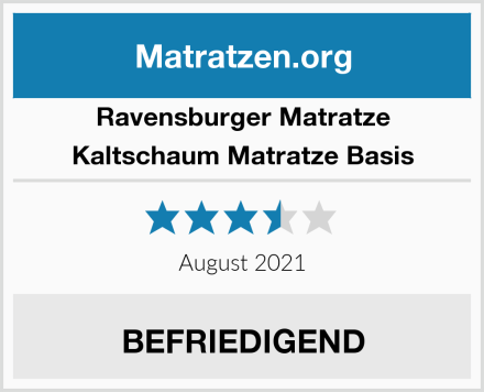 Ravensburger Matratze Kaltschaum Matratze Basis Test