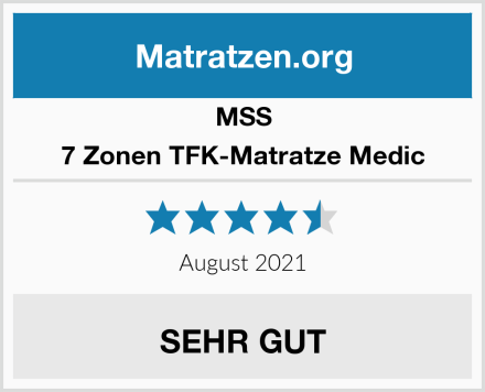 MSS 7 Zonen TFK-Matratze Medic Test