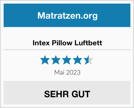  Intex Pillow Luftbett Test