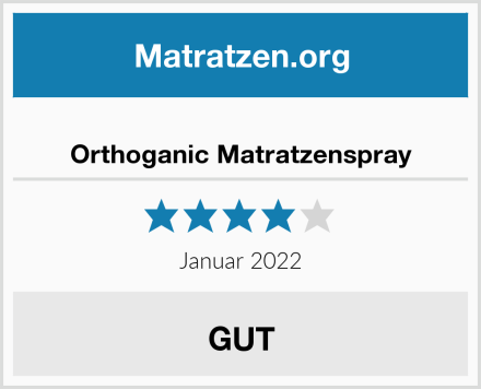  Orthoganic Matratzenspray Test