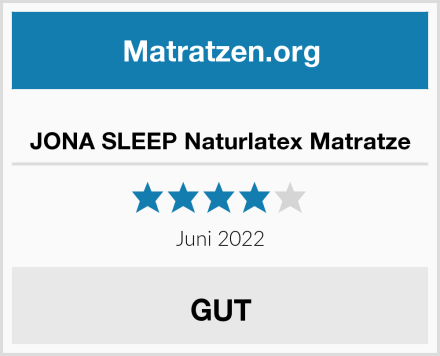  JONA SLEEP Naturlatex Matratze Test