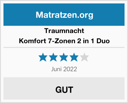 Traumnacht Komfort 7-Zonen 2 in 1 Duo Test