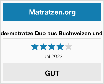  Alcube Kindermatratze Duo aus Buchweizen und Naturlatex Test
