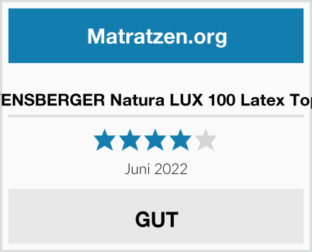  RAVENSBERGER Natura LUX 100 Latex Topper Test