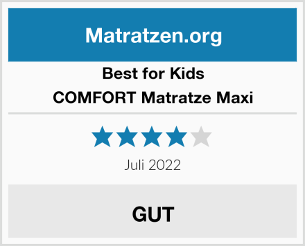 Best for Kids COMFORT Matratze Maxi Test