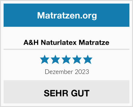 A&H Naturlatex Matratze Test