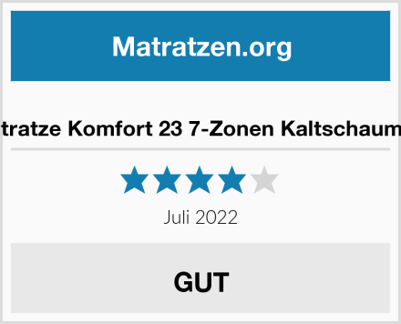  BMM Matratze Komfort 23 7-Zonen Kaltschaummatratze Test