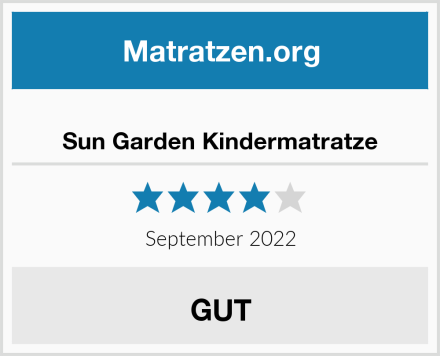  Sun Garden Kindermatratze Test