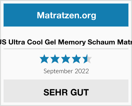  ZINUS Ultra Cool Gel Memory Schaum Matratze Test